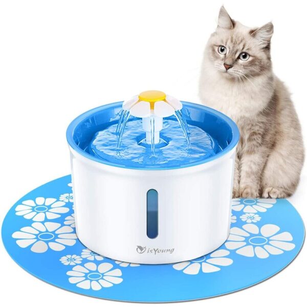 Flower cat drinking fountain best sale