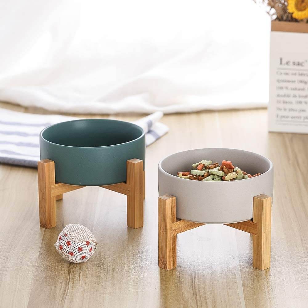 Cute AntiVomiting Ceramic Cat Bowl