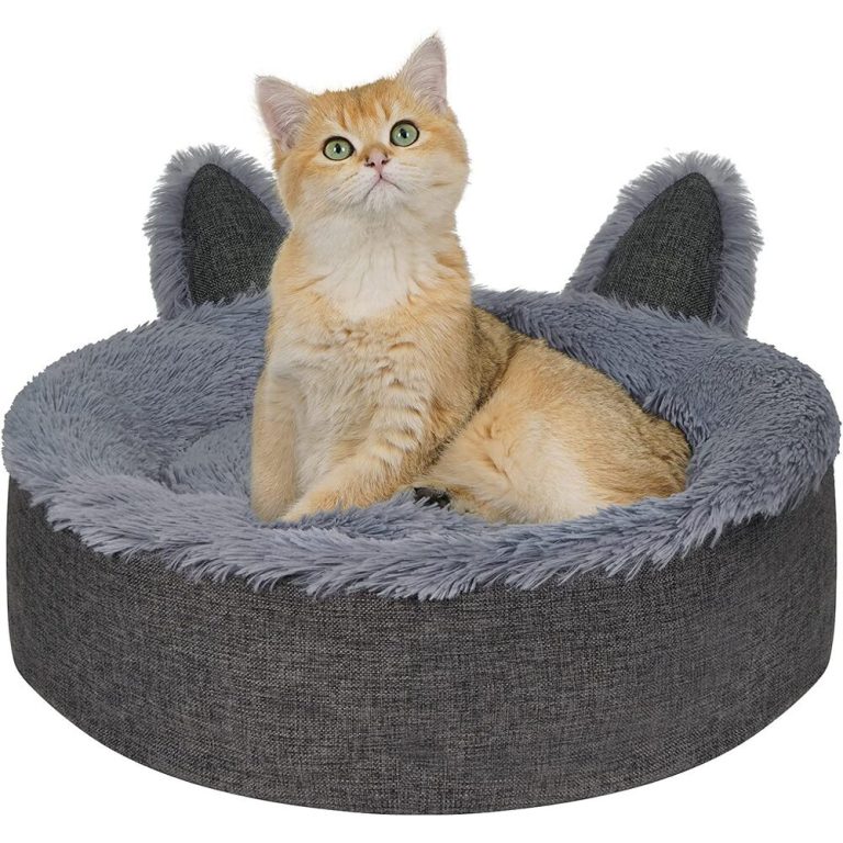 Warm & Fluffy Calming Cat Bed