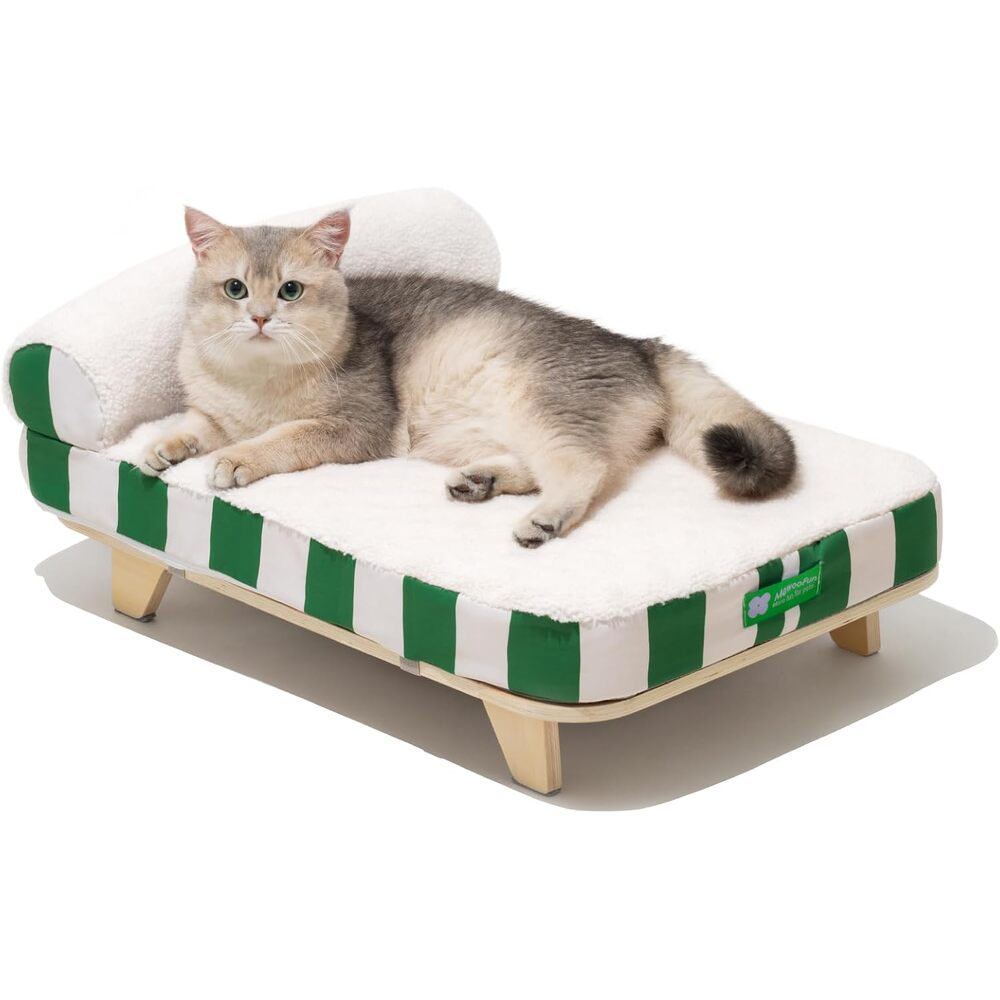 View of Stylish Elevated Orthopedic Cat Couch Bed – CatPrestige.com
